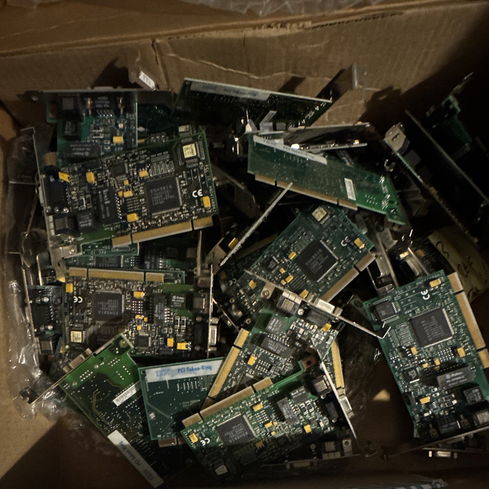 IBM PCI Token-Ring LAN Cards Lot, MPN 85H3816, RJ-45 & DB9, 2-Port