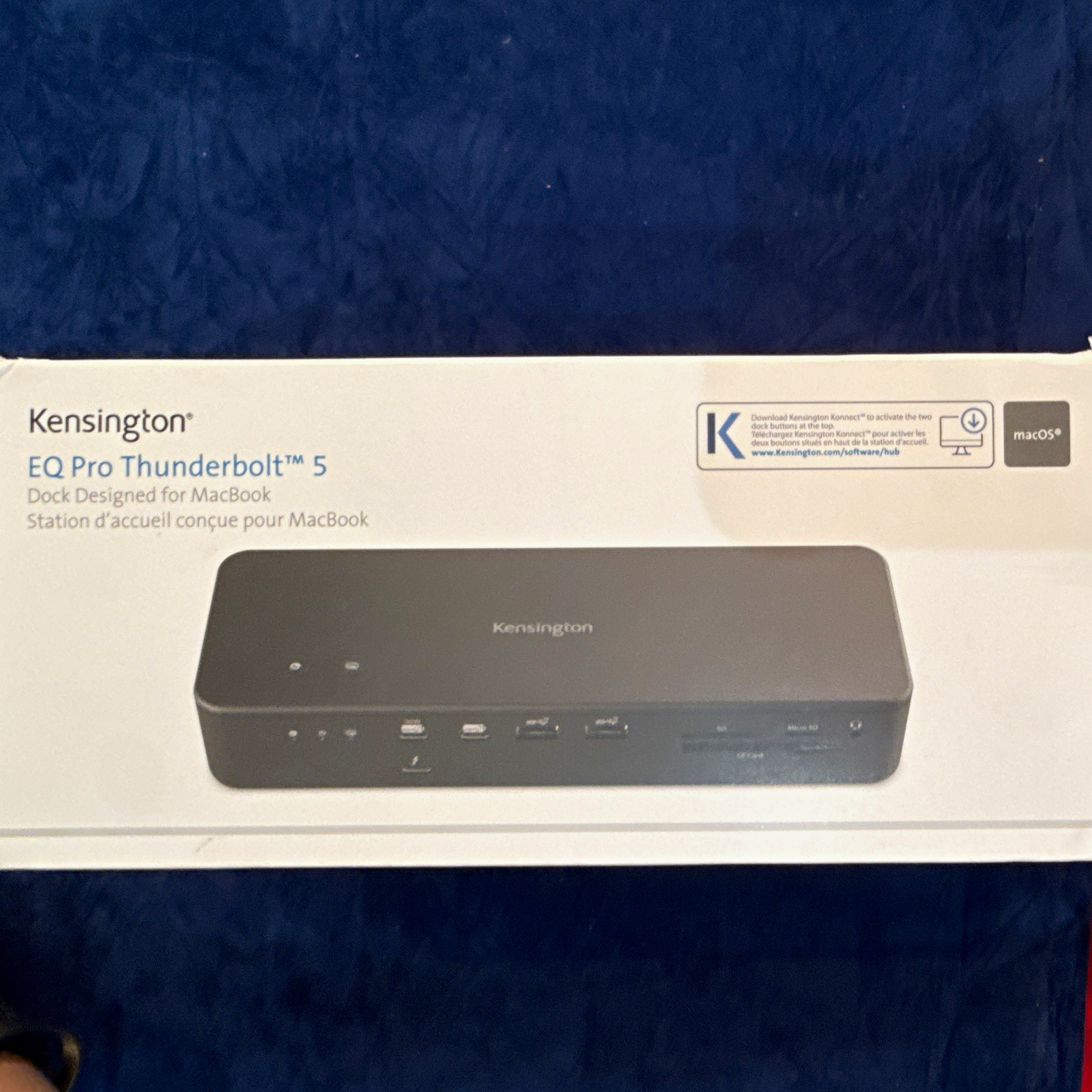 Kensington EQ Pro Thunderbolt 5 Docking Station for MacBook, Black Aluminum