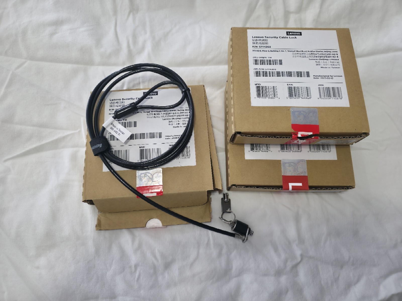 3 Pack Lenovo 57Y4303 Original Security Cable Lock *New Unused* 
