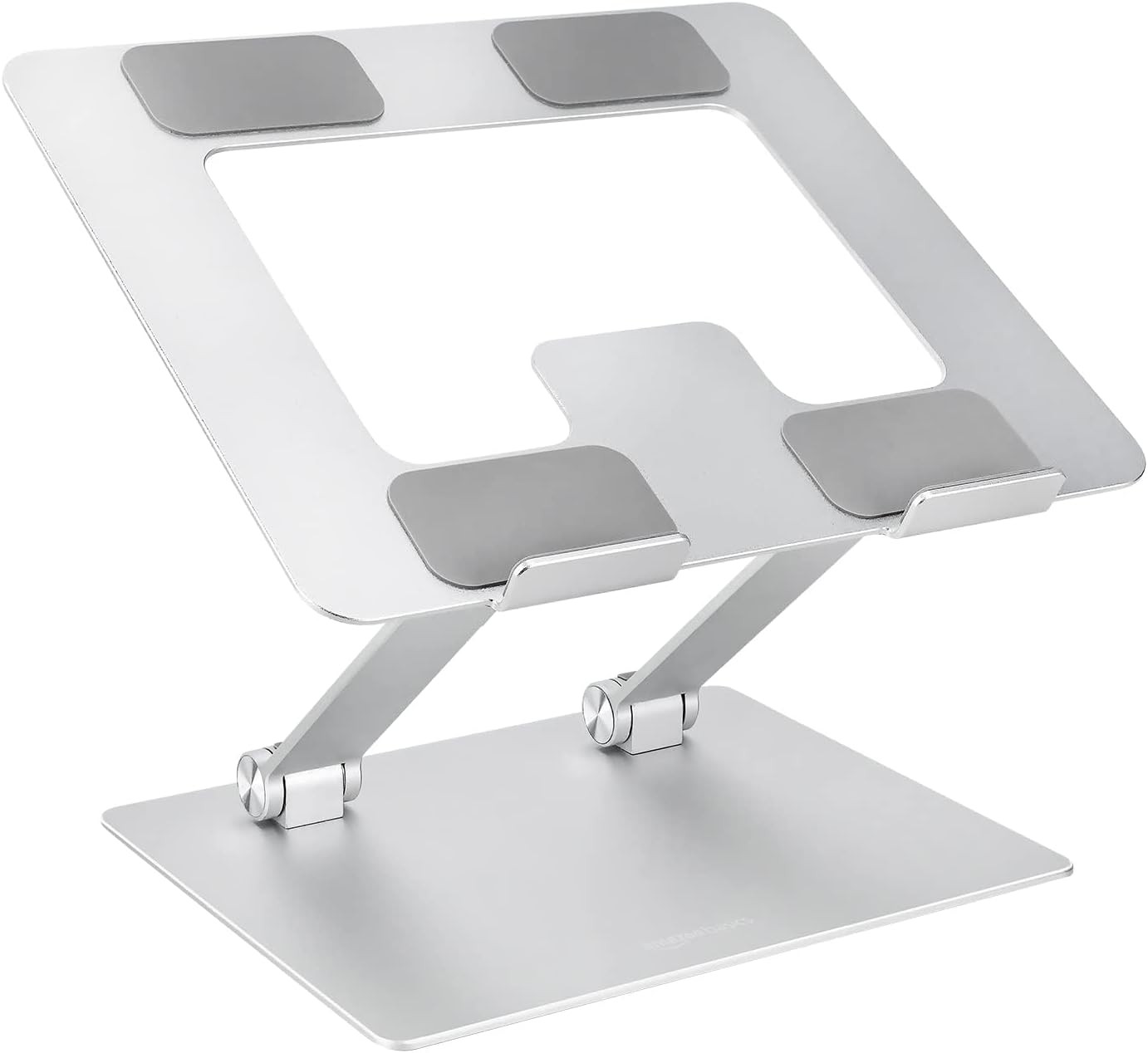 Amazon Basics Sturdy and Portable Ergonomic Laptop Stand for Desk, Height