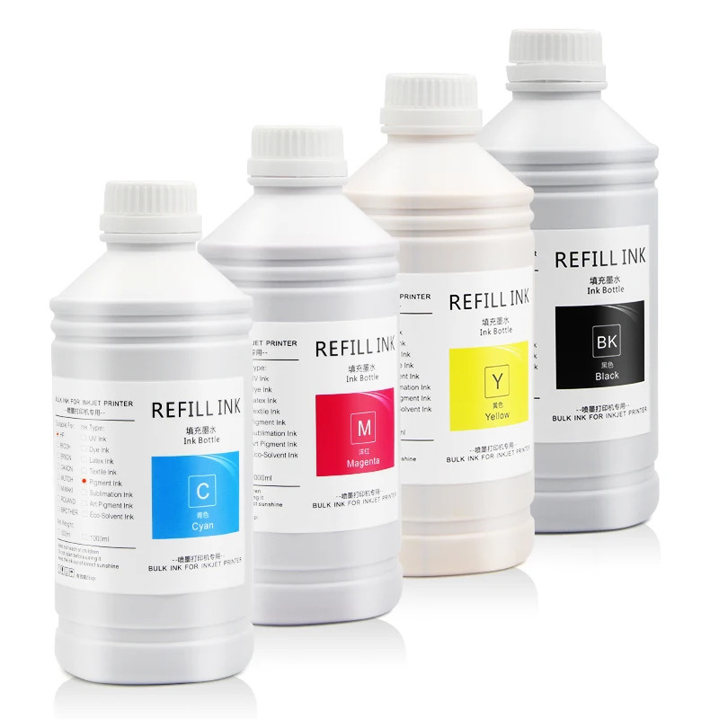 1000ML 4 Colors Heat Transfer Sublimation Dye Ink for Epson L 310 L3210 Printers