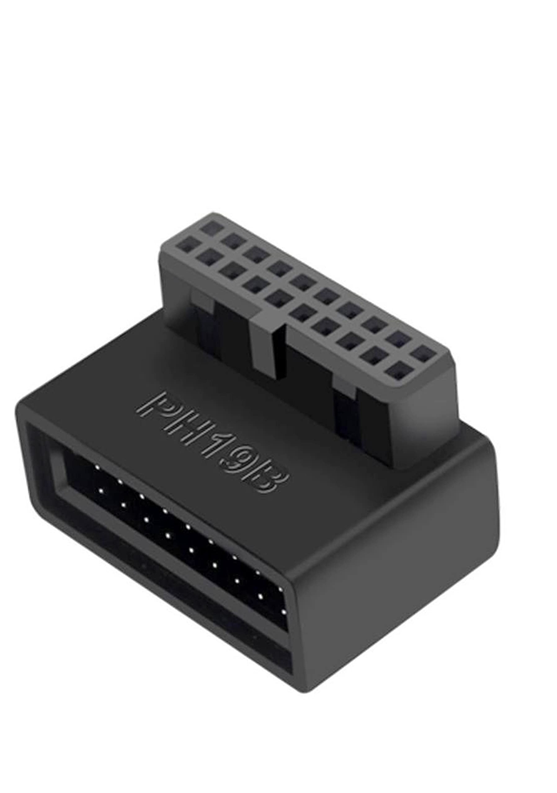 USB 3.0 90 Degree Motherboard Adapter 19 Pin/20 Pin Male to Female Extension ...