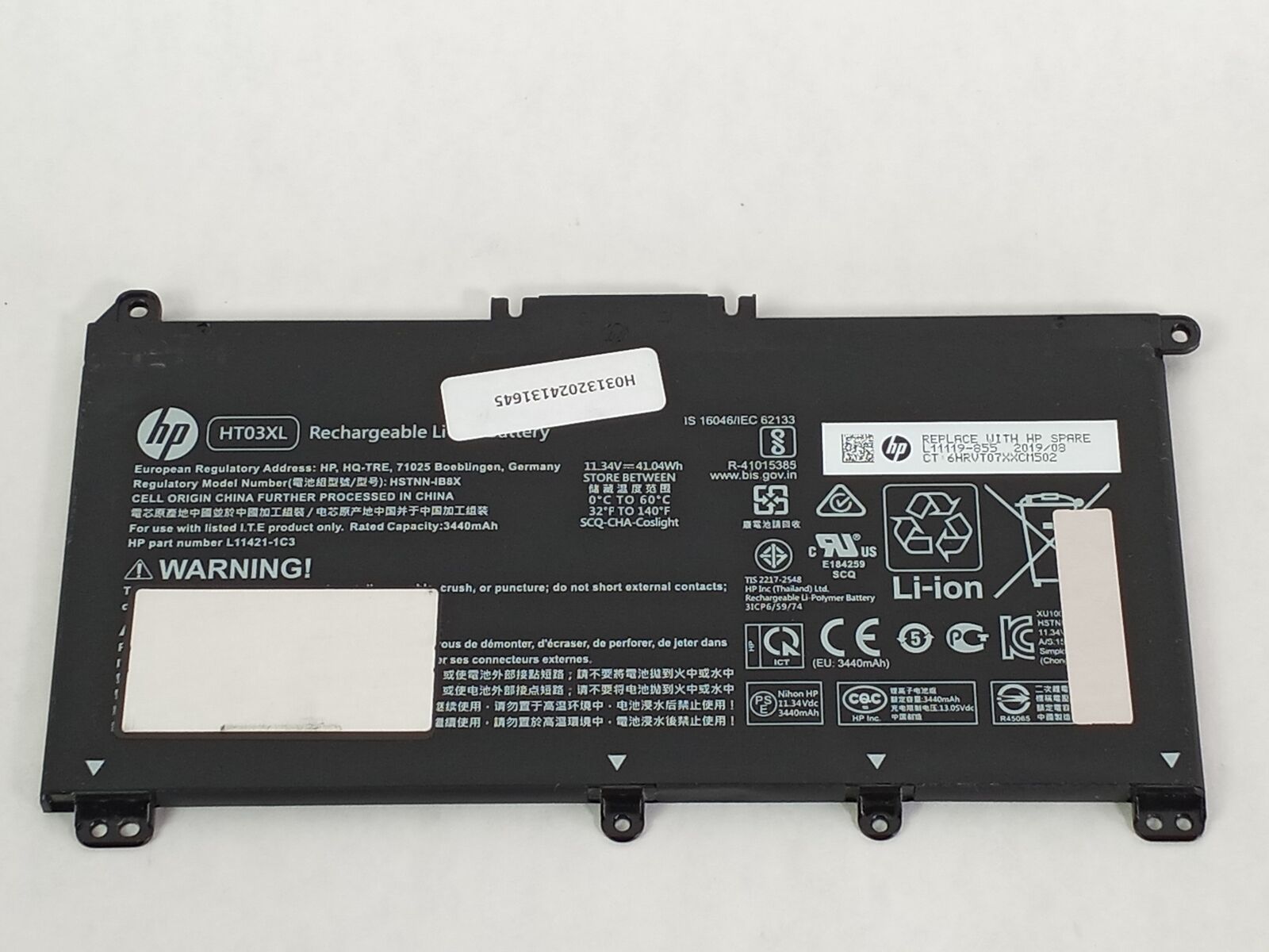 Lot of 2 HP L11119-855 3470mAh 3 Cell Laptop Battery for Pavilion 14 / 15
