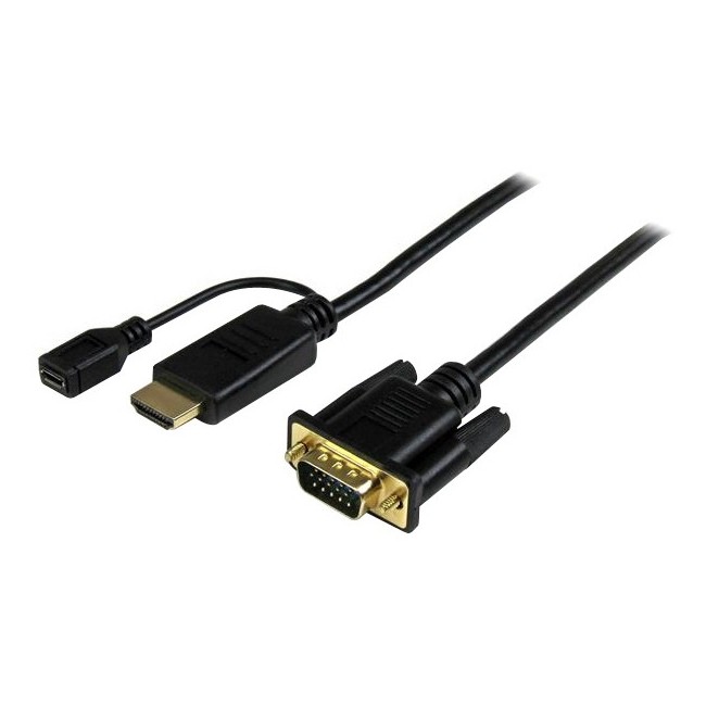 Startech HD2VGAMM3 3ft HDMI to VGA Converter Cable 1920x1200