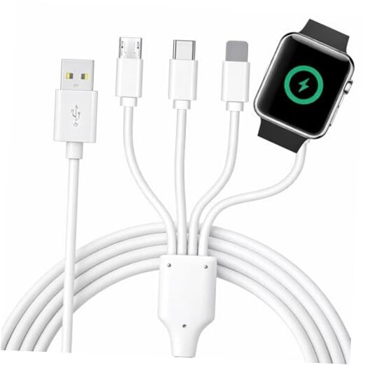 4 in 1 Watch & Phone Charger Cable – Travel Essentials Multi Charging Cable