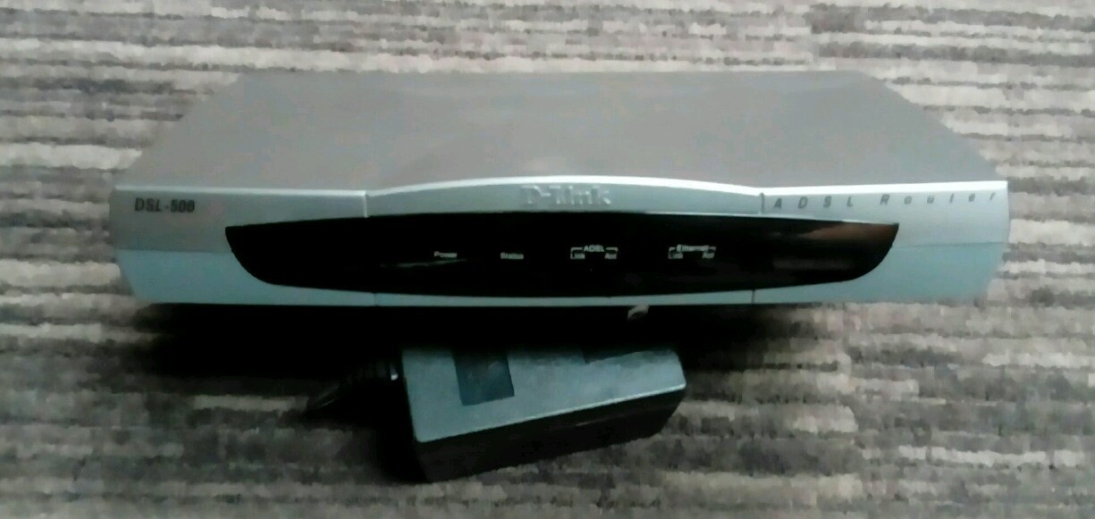 D-LINK DSL-500 WITH POWER ADAPTOR DSL ADSL MODEM  A21