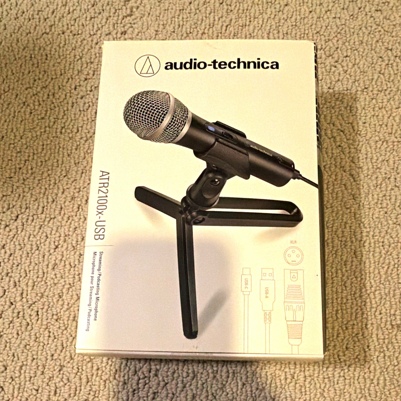 Audio-Technica ATR2100x-USB Mic USB-C/XLR Cardioid w/ Headphone Jack