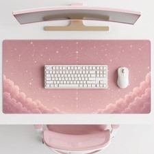 Large Desk Mat 31.5x15.7 Inch Pink Moon Phase Mouse Pad Aesthetic Astrology picture