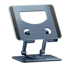 360° Rotating Metal Laptop Stand Riser Foldable Computer Notebook Holder Des picture