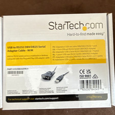 StarTech.com ICUSB2321F USB Type-A to DB9 RS232 Serial Adapter Cable 3ft Black picture