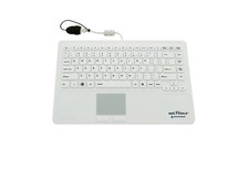 Open Box Seal Shield Seal Touch Waterproof USB Keyboard White SW87P2 picture