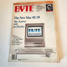 Byte Magazine, February 1989 Volume 14, Mac SE/30. GPB picture