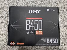 MSI B450-A PRO MAX AMD ATX Motherboard with installed AMD Athlon 200GE picture