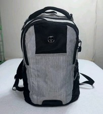 SwissGear Wenger Airflow Back System Laptop Backpack Gray Black Travel Bag picture