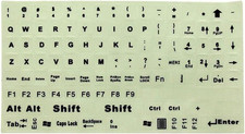 Keyboard Stickers, English Keyboard Sticker Glow in the Dark, Keyboard Letter St picture