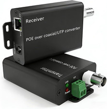 EOC Converter Ethernet over Coax Adapter, CCTV to IP Upgrade, 3000Ft picture