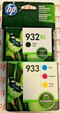 Set of 4 New OEM Genuine Factory Sealed HP 932XL 933 Inkjet Cartridges 2024 picture