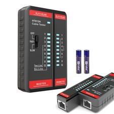 Network Cable Tester with RJ45 RJ11 Port, Ethernet Cable Tester Fast/Slow, POE picture