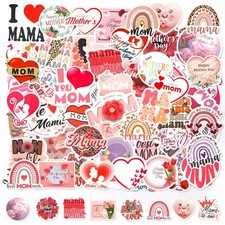 100Pcs Mother's Day Stickers, Vinyl Happy Mother's Day Stickers Decals Gifts Set picture