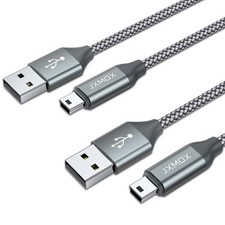 JXMOX Mini USB Cable, (3.3ft 2 Pack) 2.0 Type A Male to B 3.3ft  picture