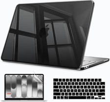 MacBook Neo Case 13 inch 2026 Release Model A3404, Crystal Black, Scratch Resist picture