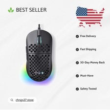 Matte Black TMKB Falcon M1SE Ultralight Gaming Mouse - Ambidextrous, 12800 DPI picture