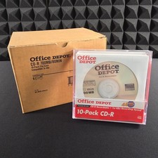 NEW Lot Of 6 Office Depot CD-R 10-Pack 700MB/80 Min 1x-48x Recording Speed 60 picture