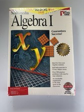 Pro One Multimedia Algebra I 1995 PC CD-ROM IBM Microsoft Windows BIG BOX SEALED picture