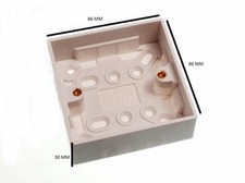 Moulded Pattress Surface Mount Back Box Single 1 Gang 25mm Pack Of 20 picture