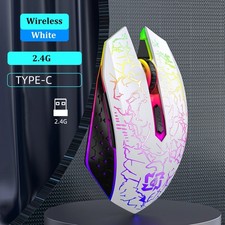 Wireless USB Optical Mice Gaming Mouse 7 Color LED Backlit Rechargeable For PC picture