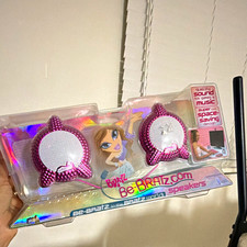 Bratz Be-Bratz.com USB Computer Speakers Pink Star Wired 2.0 Channel picture
