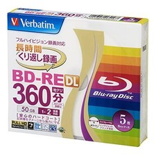 Verbatim Japan Bluray Disc For Repeated Recording Bdre Dl 50Gb 5 Discs picture