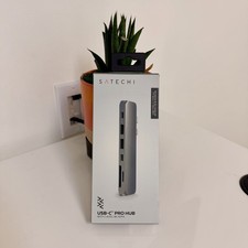 New Satechi Aluminum Type-C Pro Hub Adapter ST-CMBPM Space Grey picture