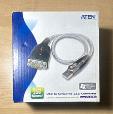 ATEN UC-232A USB-to-Serial RS-232 Adapter Cable USB-A to DB9 10cm Mac/Win picture