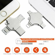 USB OTG 512G/256GB Flash Drive Stick 4 IN 1 Type C for i Phone Android iPad Lot picture