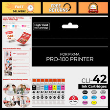 Compatible CLI-42 Ink Cartridge Set for Canon Printers - High Yield, Vivid Color picture