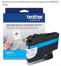 New GENUINE Brother SP01C Cyan Ink for SP-1 Sublimation Printer 47 ml picture