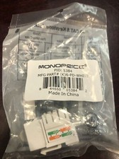 40 Pieces Of Monoprice Cat6 Punch Down Keystone Jack White 5384 Data com picture
