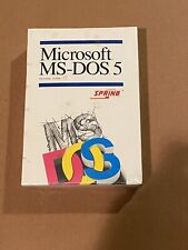 Microsoft MS-DOS 5 Spring Operating System: Floppy Disks / Complete vintage picture