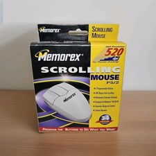 Vintage Memorex Scrolling Computer Laptop Mouse- Programmable Buttons picture