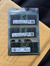 Lot of 3 (2 Samsung 16GB x 1 Kingston 16GB) DDR5-5600 SODIMM Laptop RAM PC5-5600 picture