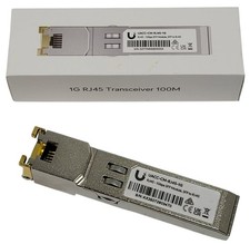 NEW UBIQUITI NETWORKS UACC-CM-RJ45-1G SILVER SFP TO RJ45 TRANSCEIVE ADAPTER picture