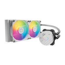Cooler Master MasterLiquid 240L Core ARGB Close-Loop AIO Liquid Cooler (White) picture