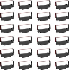 Replacement for ERC30/34/38 B/R Ribbons, 24 Pack, Black and Red picture
