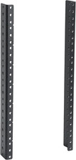 2 PCS 8U Rack Rails, Tapered Holes Rack Mount Rails for Recording & Network Wood picture