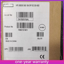 HPE 759212-B21 759548-001 600GB 12G SAS 15K 2.5