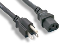 15FT COMPUTER POWER SUPPLY AC CORD CABLE WIRE FOR HP DELL ACER DESKTOP PC UL CE picture