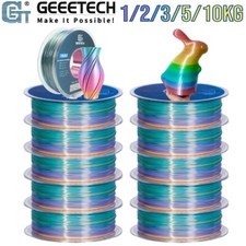 GEEETECH 1/2/3/5/10KG 3D Printer Fliament Silk Rainbow PLA 1kg 1.75mm Bulk Lot picture