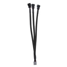 4 Pin 1 to 3 Way Cooling Fan Water Cooler PWM Splitter Adapter Power Cable Hub M picture