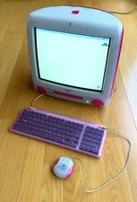 Apple iMac DV strawberry All-in-one CRT PC W/Keyboard & Mouse Vintage Retro USED picture